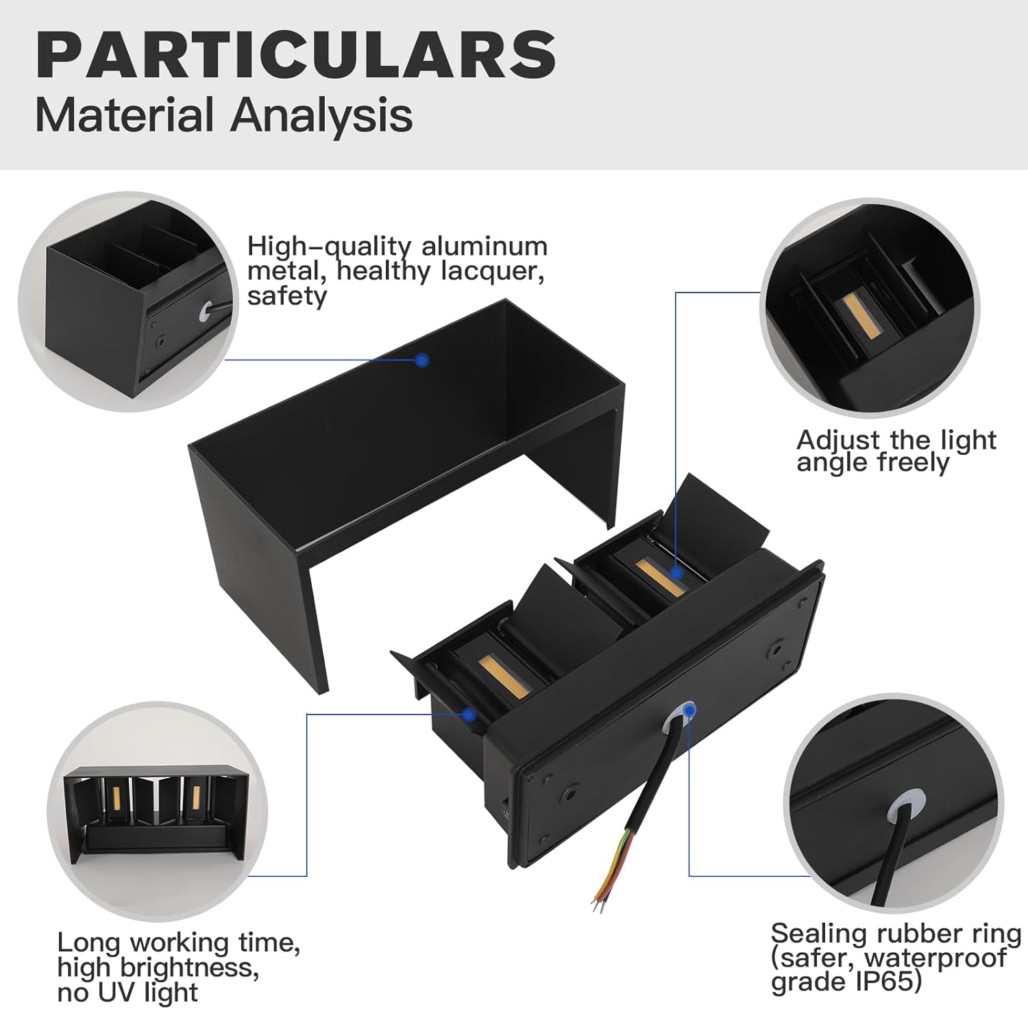 Wisdom Line Applique LED Esterno/Interno 25W Nera - immagine 2