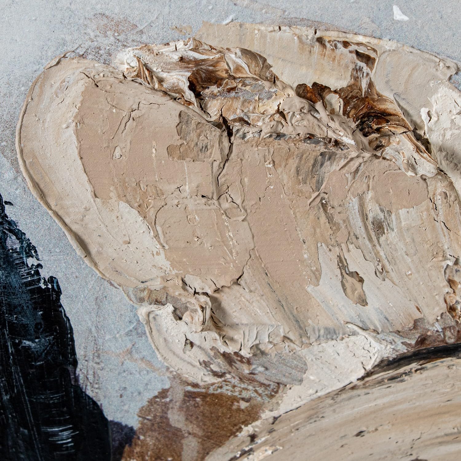 DRW Set 2 Quadri Tela Stampa Fogli e Cornice PS 100x100 cm - immagine 4