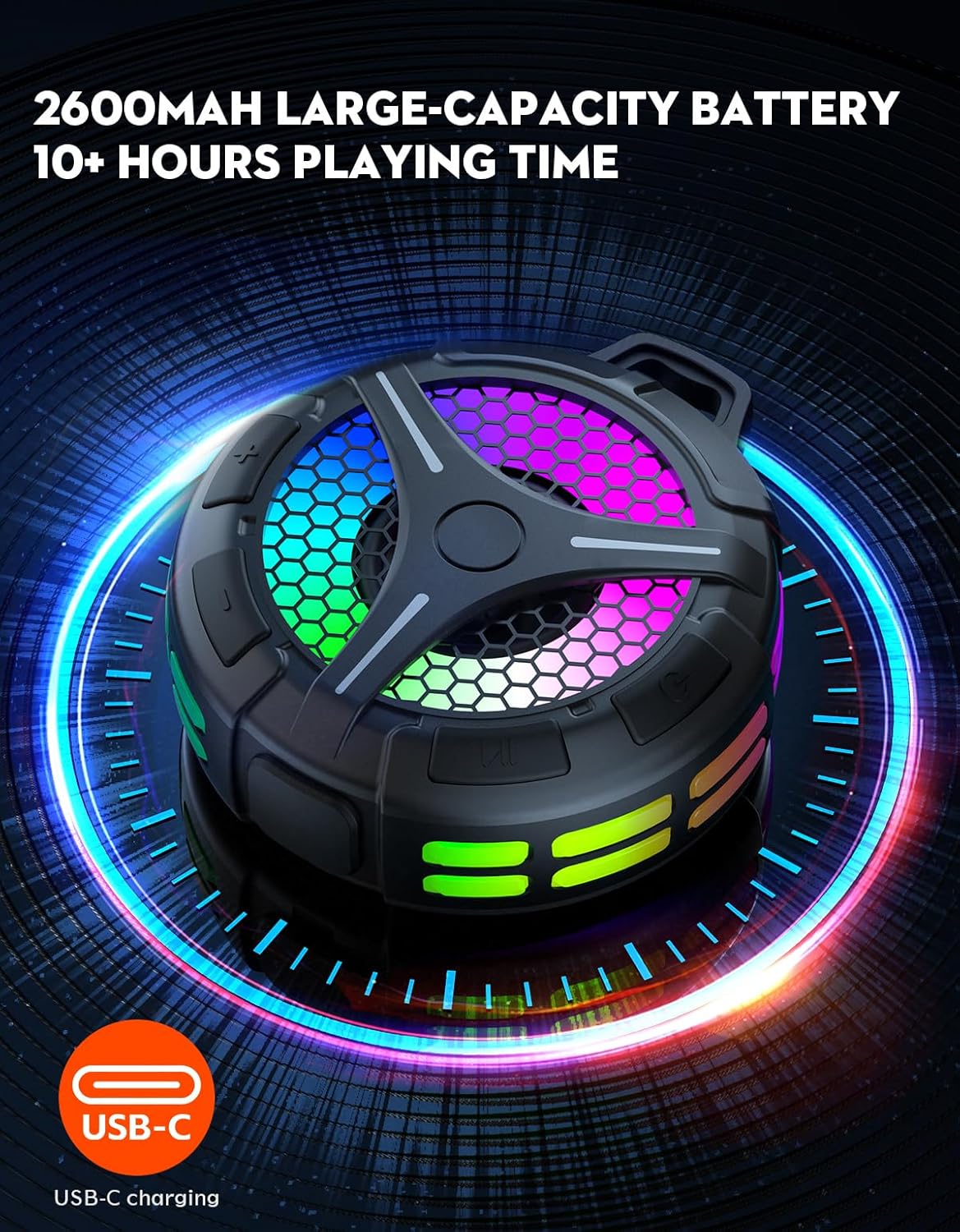 Cassa Bluetooth Doccia IPX7 Impermeabile 15W - immagine 3