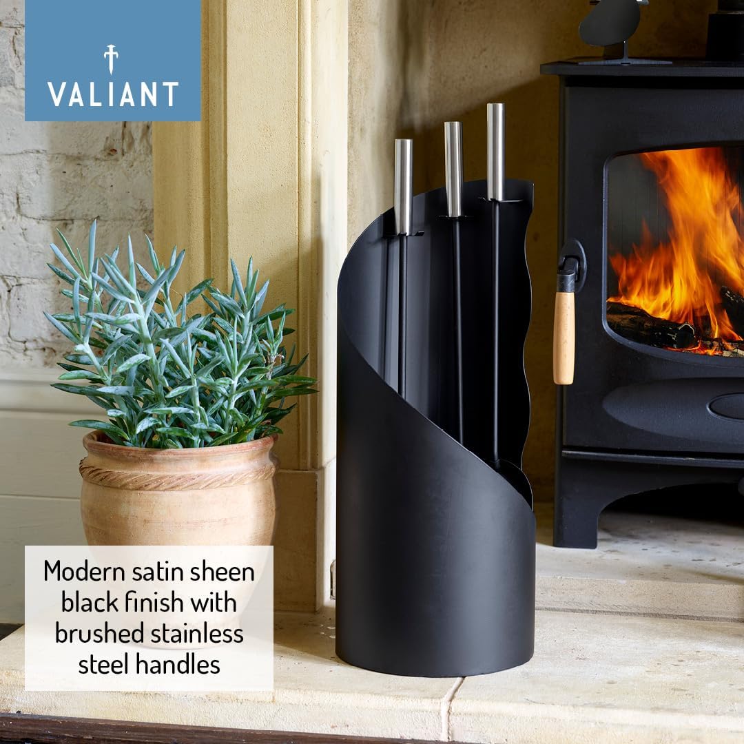 Valiant - Set di accessori per caminetto, 3 pezzi - immagine 3