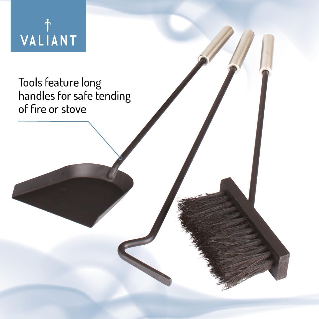Valiant - Set di accessori per caminetto, 3 pezzi - immagine 4
