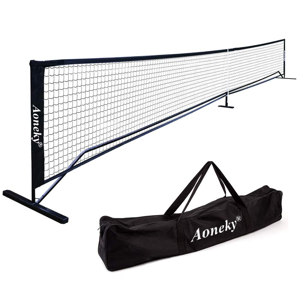 Aoneky Kit da Pickleball Tennis Net 6,7x0,9M, Nero