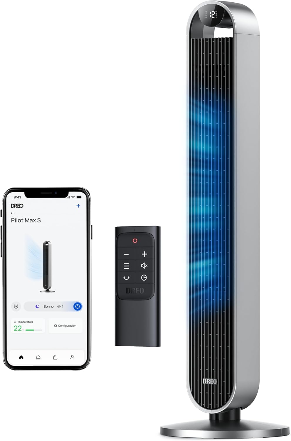 Dreo Ventilatore a Torre 25dB con Telecomando 36W - immagine 1