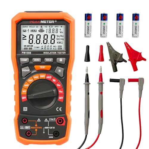 Tester di Resistenza di Isolamento Digitale 1000V AC/DC