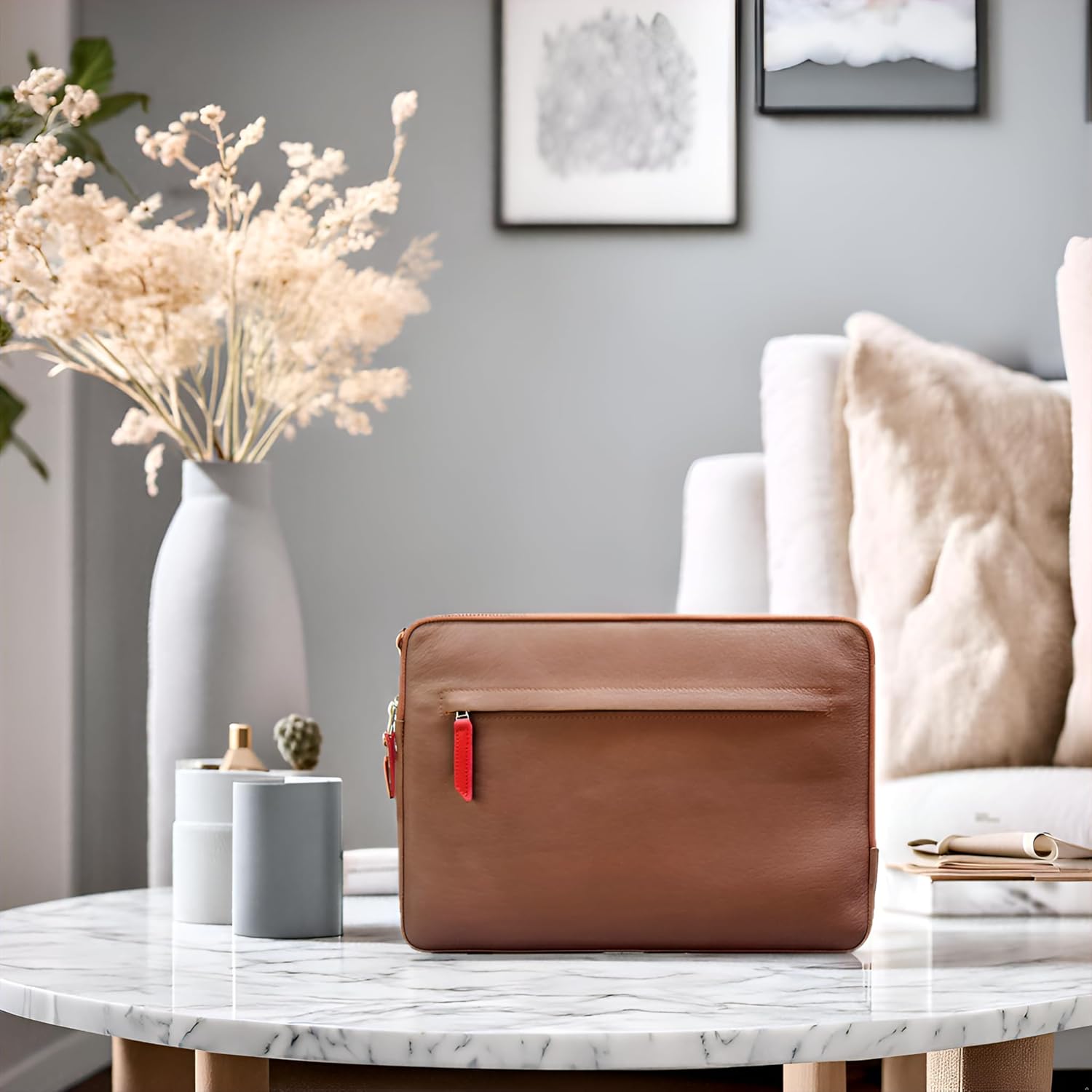 Pack & Smooch Custodia Pelle MacBook Pro/Air 13" Grigio - immagine 2