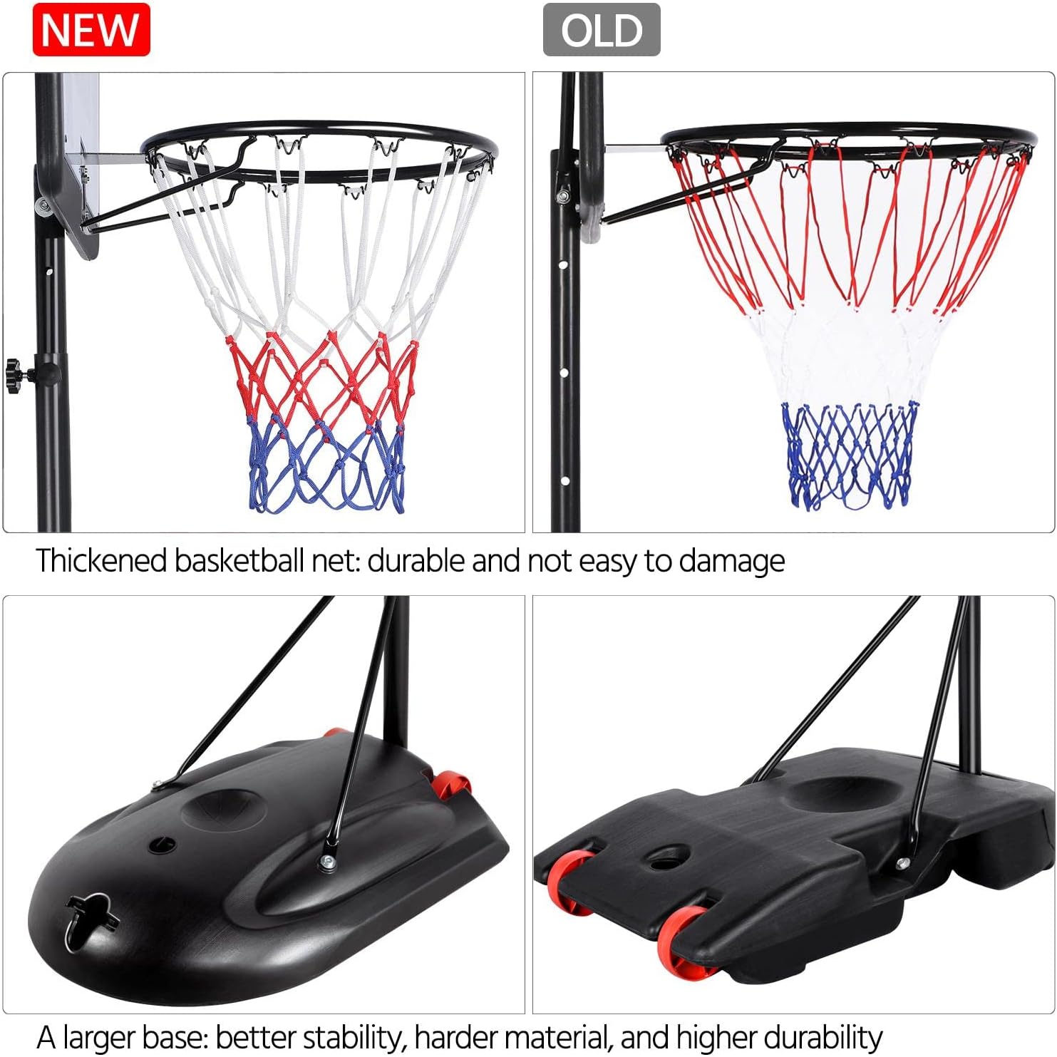 Yaheetech Canestro Basket Altezza Regolabile 219-279cm - immagine 8