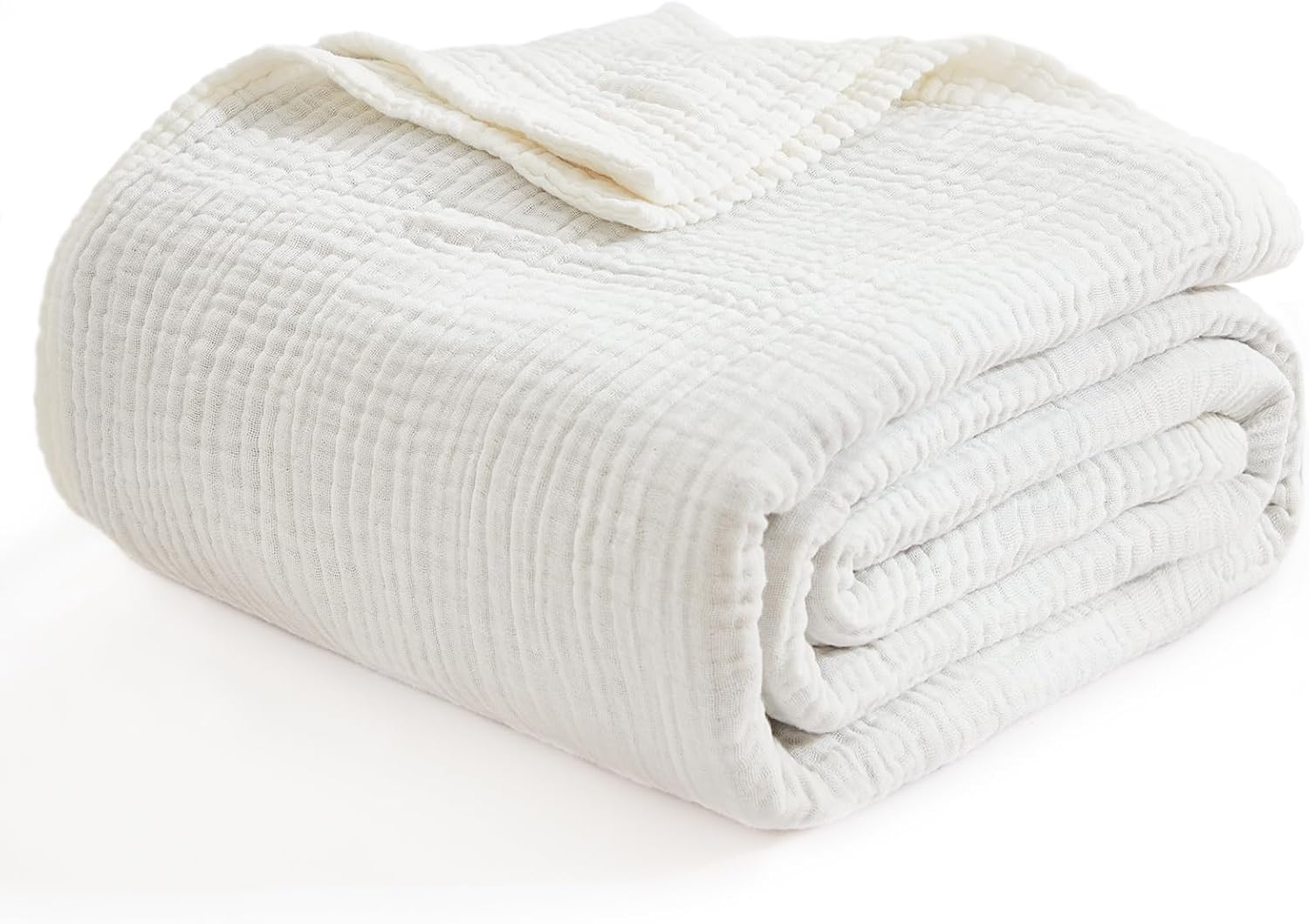 Emme Coperta 100% Cotone Pre-Lavata 140x190cm, Bianco - immagine 6