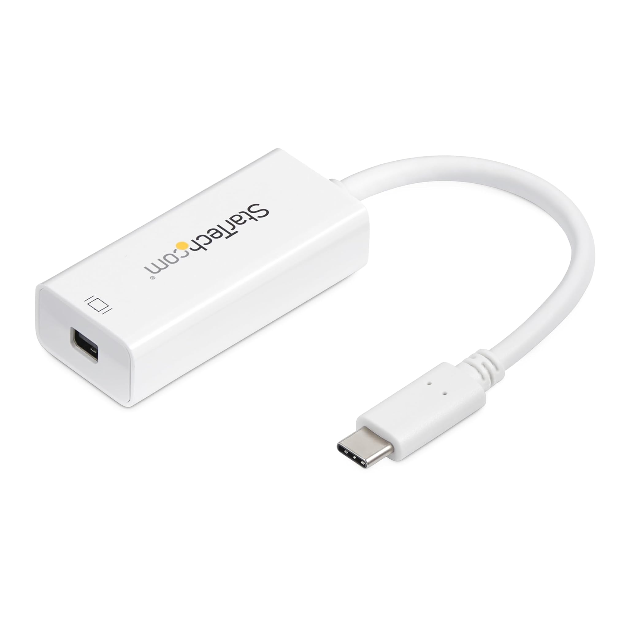 StarTech.com Adattatore USB-C a Mini DisplayPort, 4K 60Hz, Convertitore video USB 3.1 Type-C a Mini DP, Adattatore USB Tipo C a mDP, Bianco, Versione aggiornata disponibile: CDP2MDPEC (CDP2MDP)