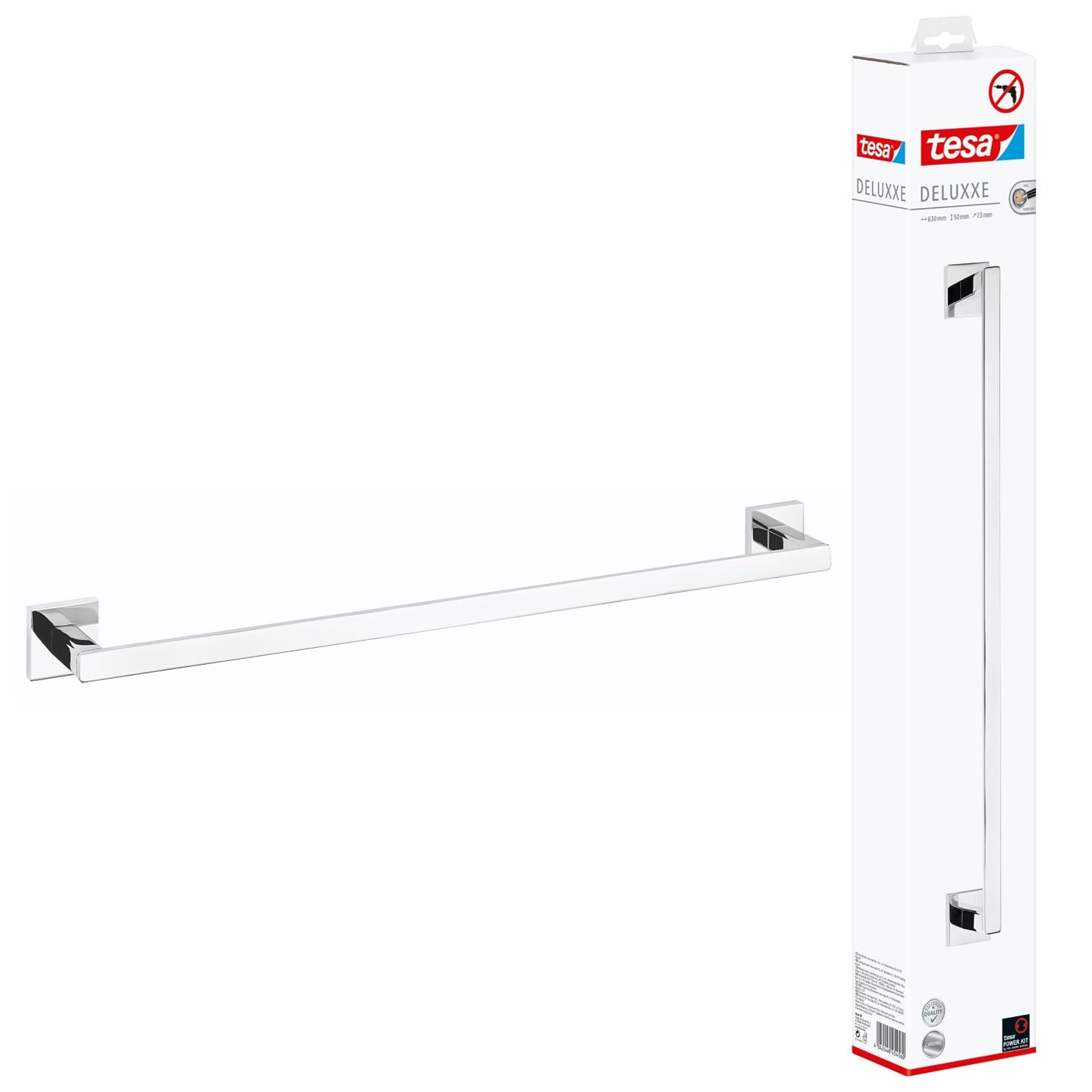 Tesa Deluxxe Porta Asciugamani ad Anello Cromato