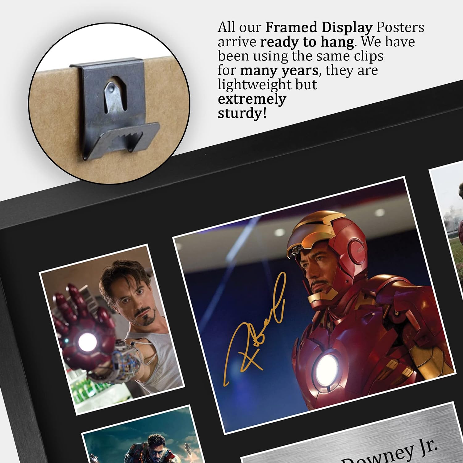 HWC Trading FR A3 Robert Downey Jr Ironman presenta foto autografata ...