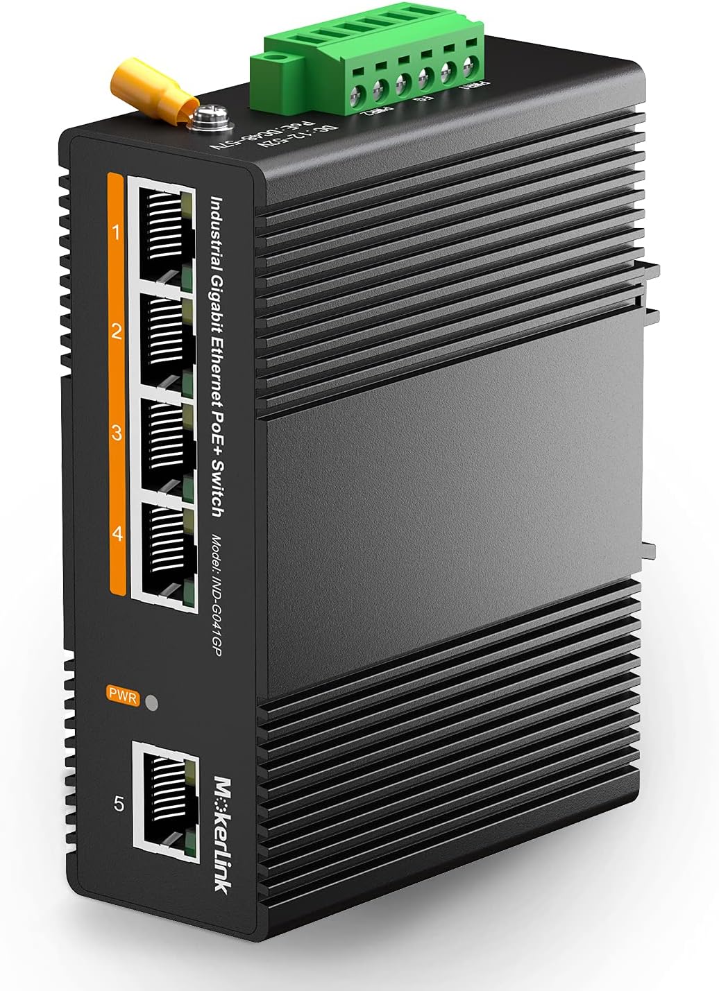 Mokerlink Switch Ethernet Industriale Gigabit PoE 5 Porte - immagine 1