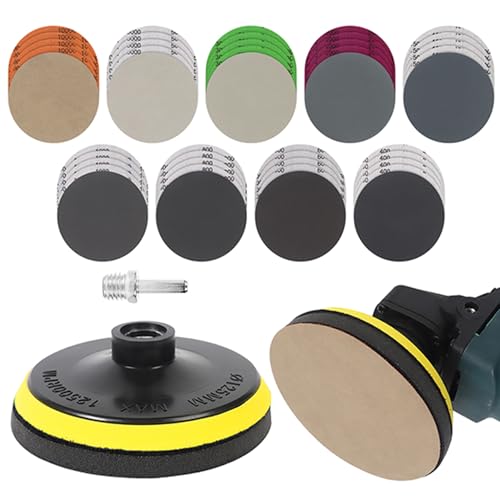 Dischi Abrasivi 125 - Set 45 Pezzi Umido/Asciutto