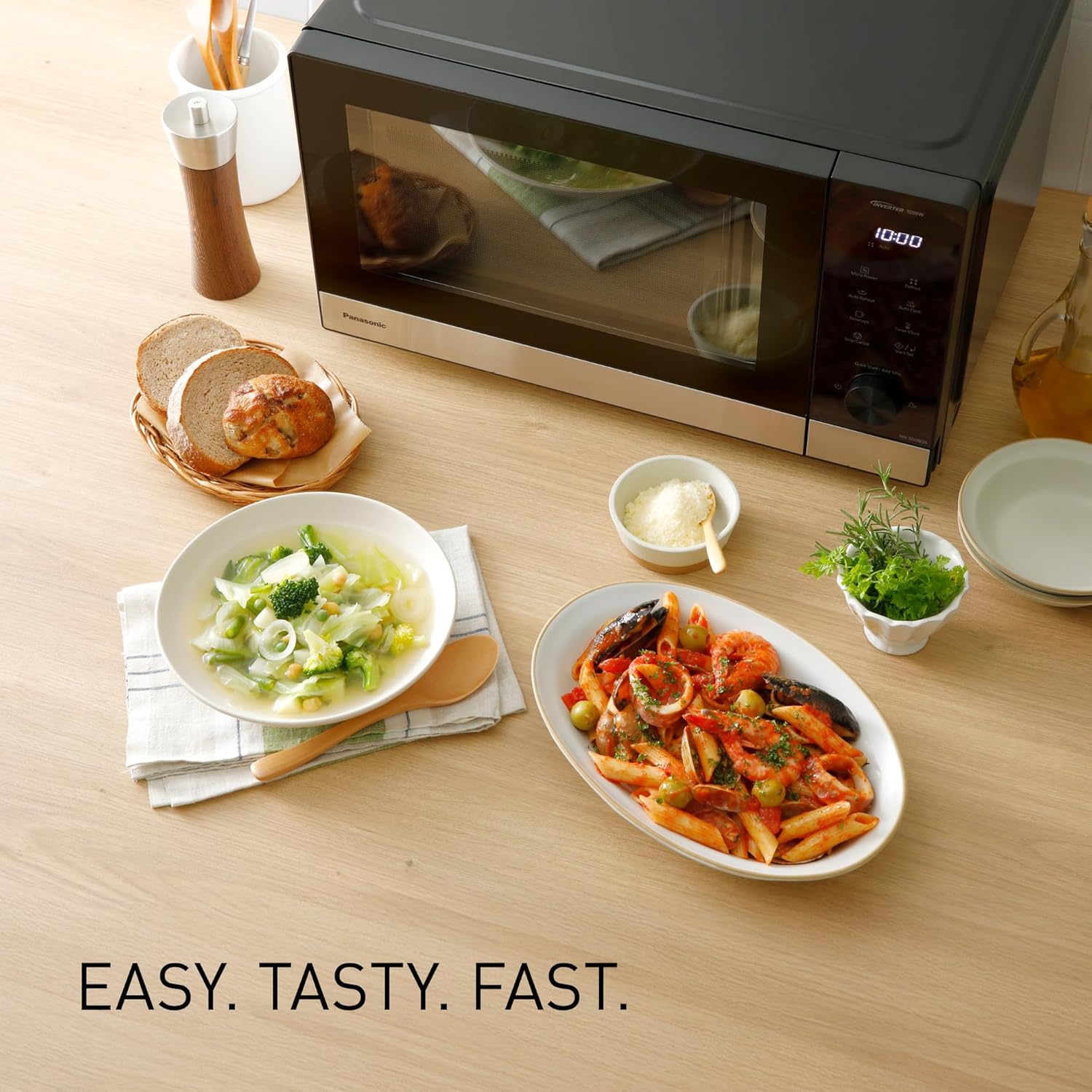 Panasonic NN-SD38QSEPG Microonde Solo 29L 1000W - immagine 2