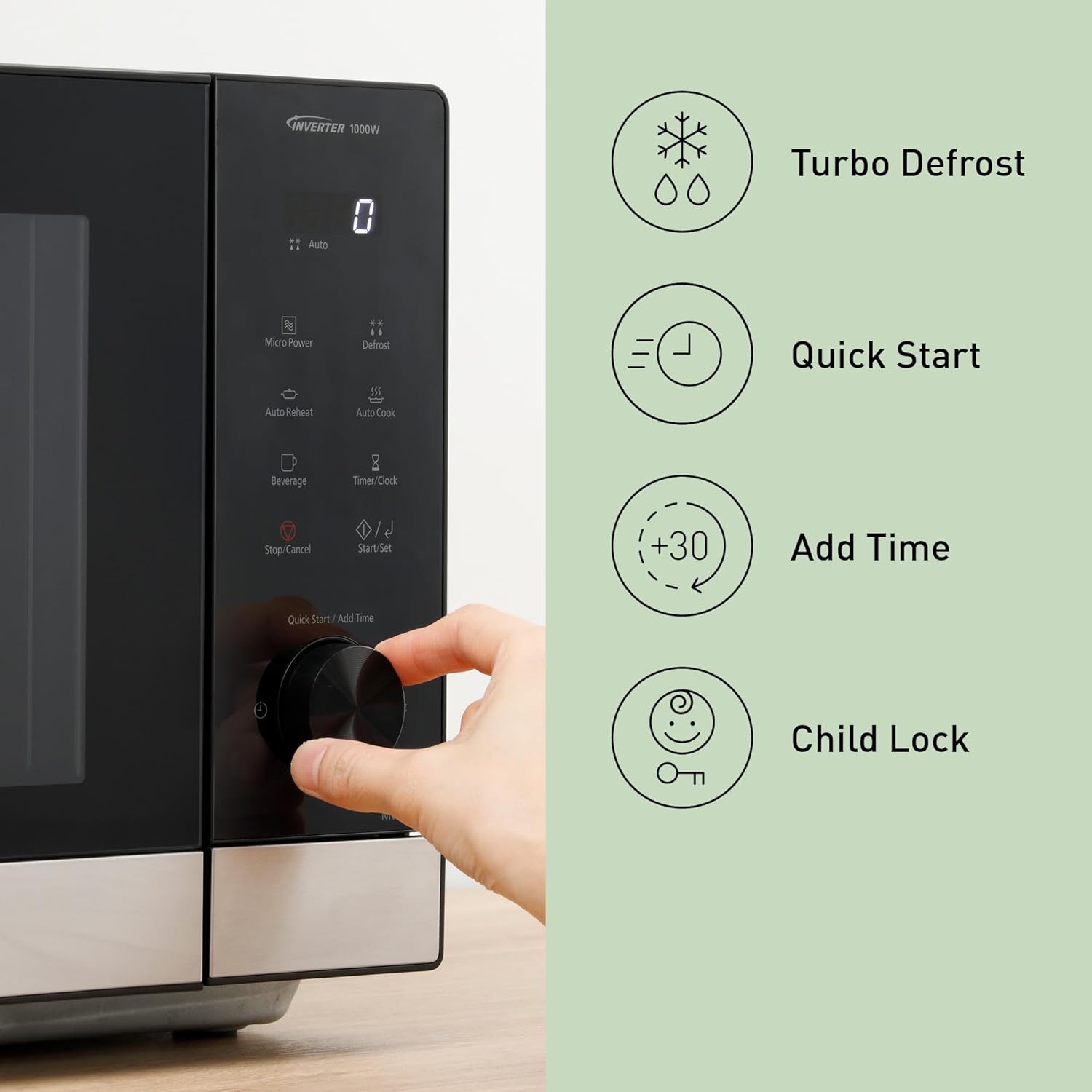 Panasonic NN-SD38QSEPG Microonde Solo 29L 1000W - immagine 7