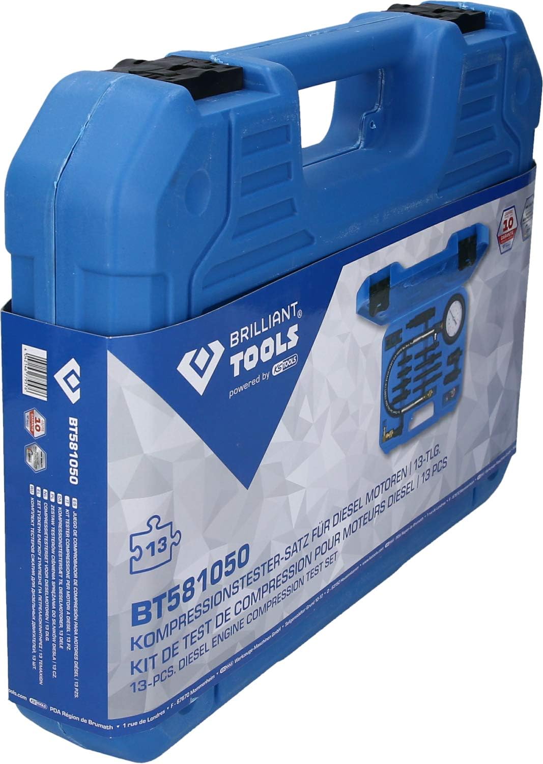 Brilliant Tools BT581050 Kit Tester Compressione Diesel - immagine 10