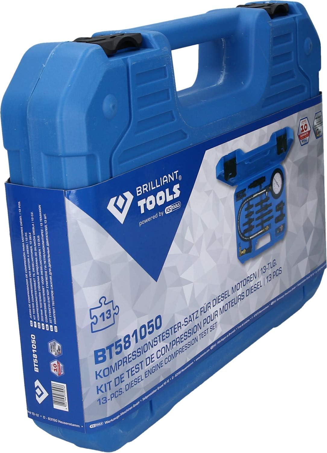 Brilliant Tools BT581050 Kit Tester Compressione Diesel - immagine 8