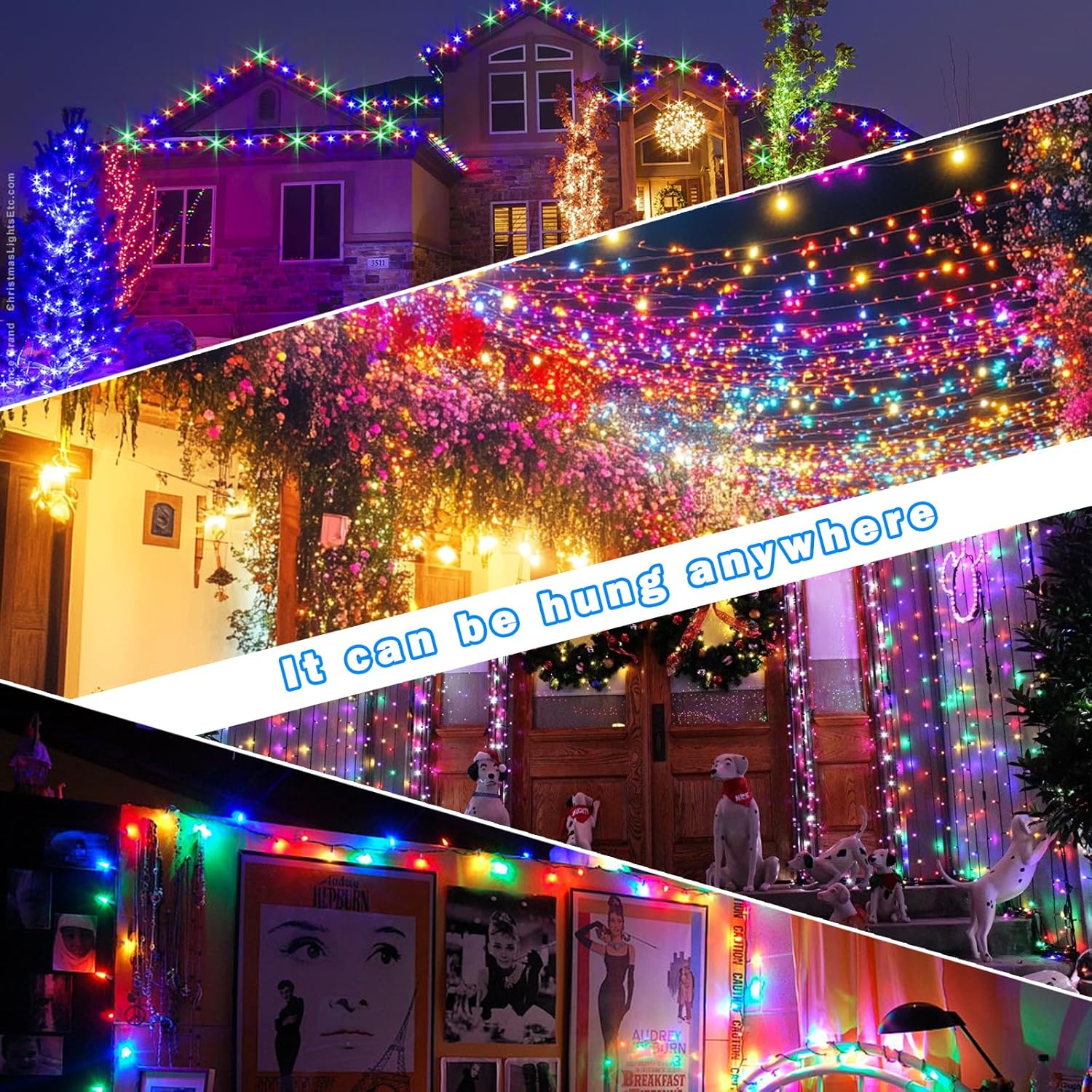 Solarbaby Luci Natale Esterno Solare 640 LED 66m - immagine 2