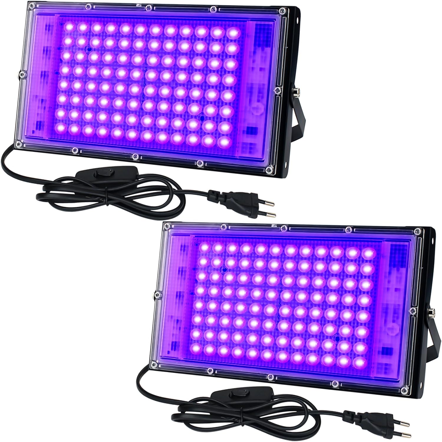 Createstar LED Luce Nera 100W, 2 Pezzi - immagine 1