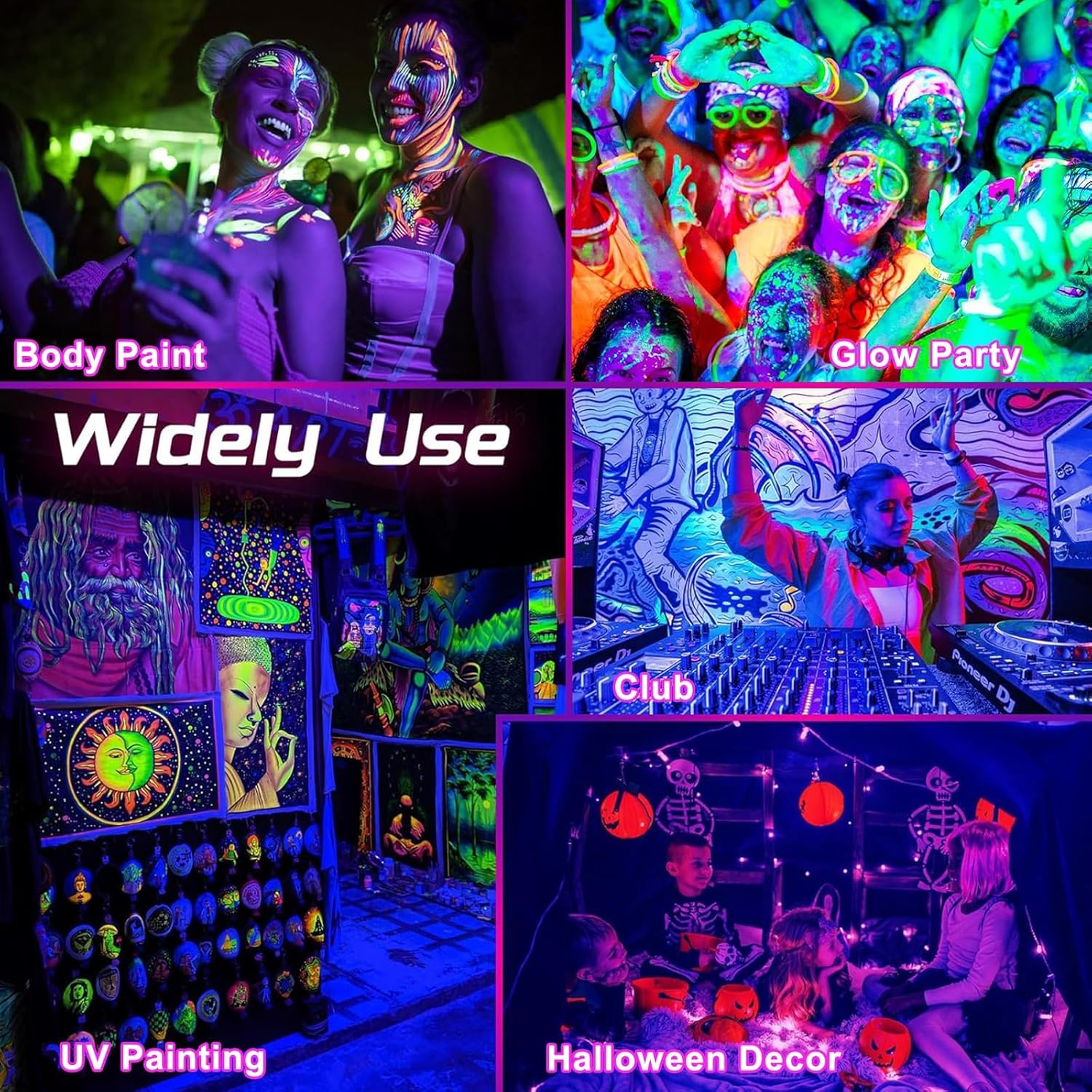 Createstar LED Luce Nera 100W, 2 Pezzi - immagine 6