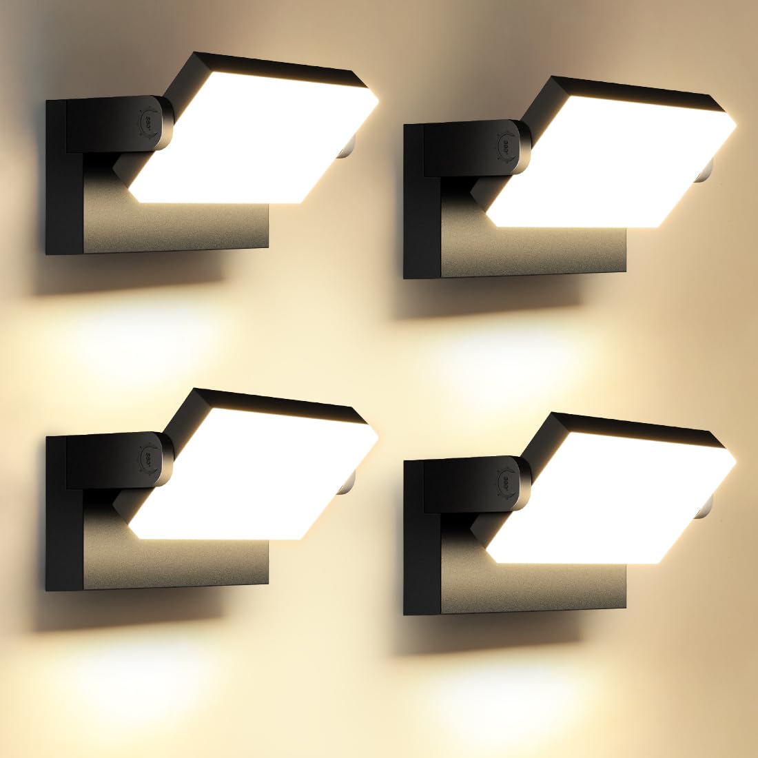 Ledmo 4 Applique da Parete Esterno/Interno 60W Nere