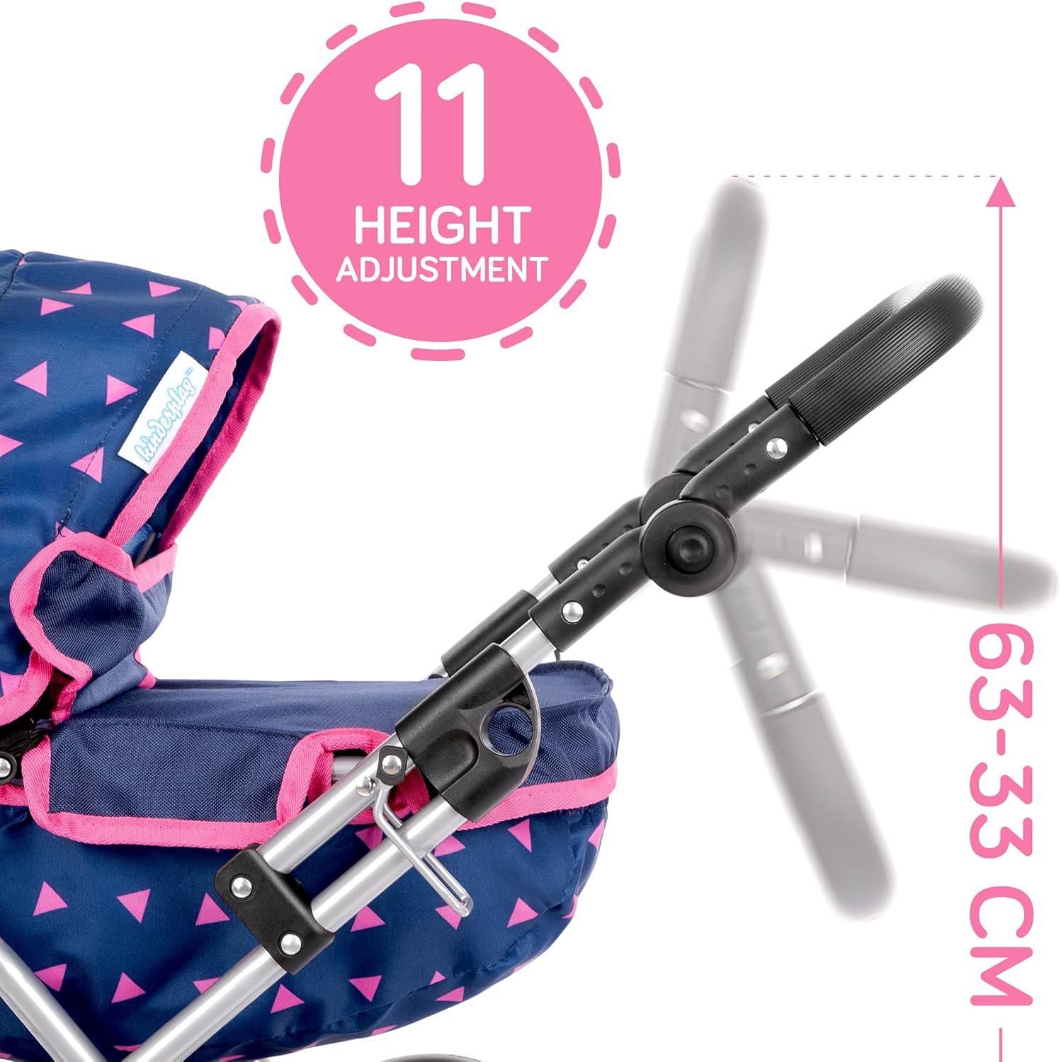 Carrozzina per Bambole - Passeggino Giocattolo KP0262T - immagine 4