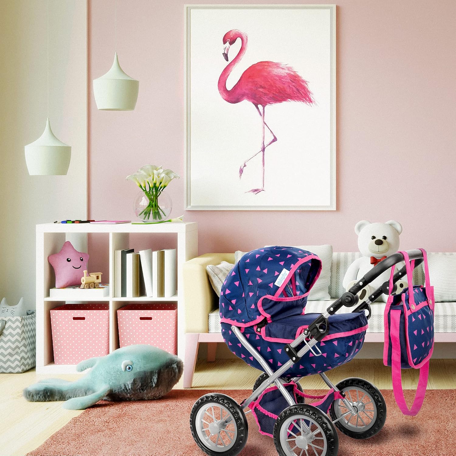 Carrozzina per Bambole - Passeggino Giocattolo KP0262T - immagine 7