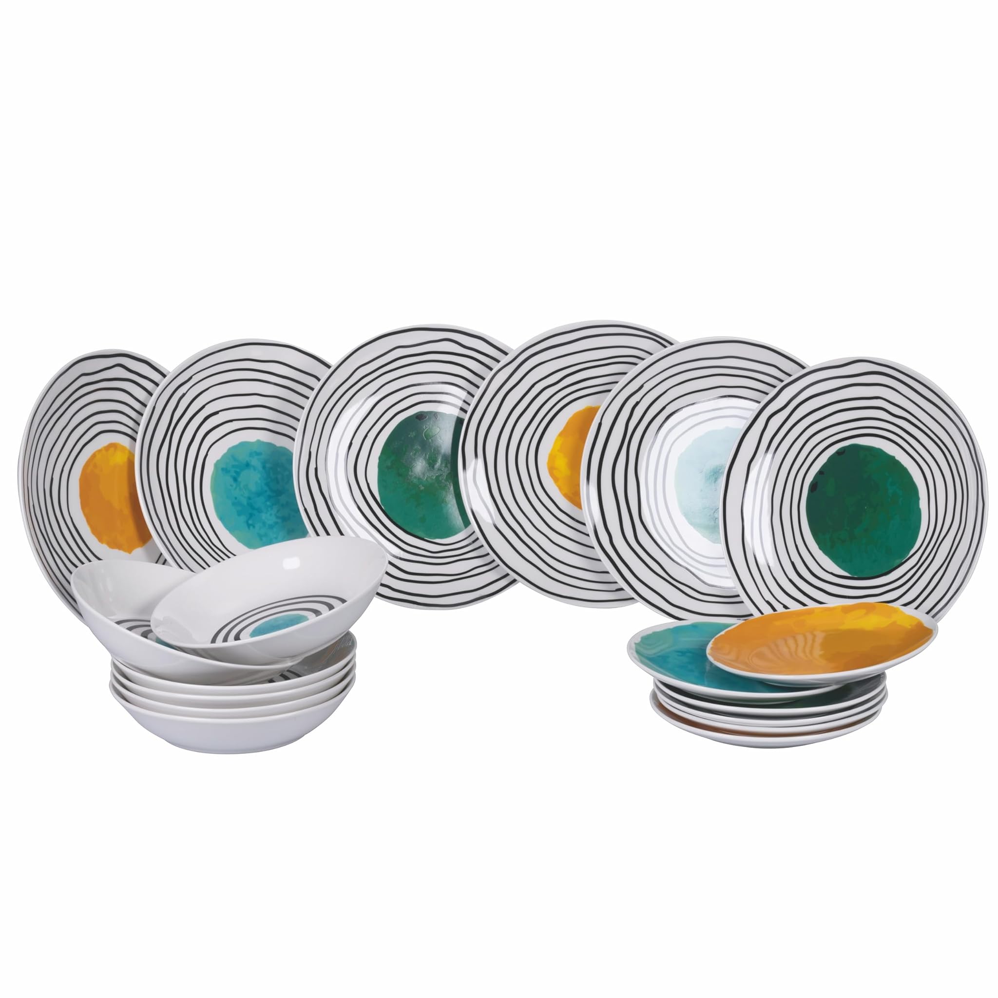 Servizio Piatti 18 Pezzi Porcellana Venice Lido