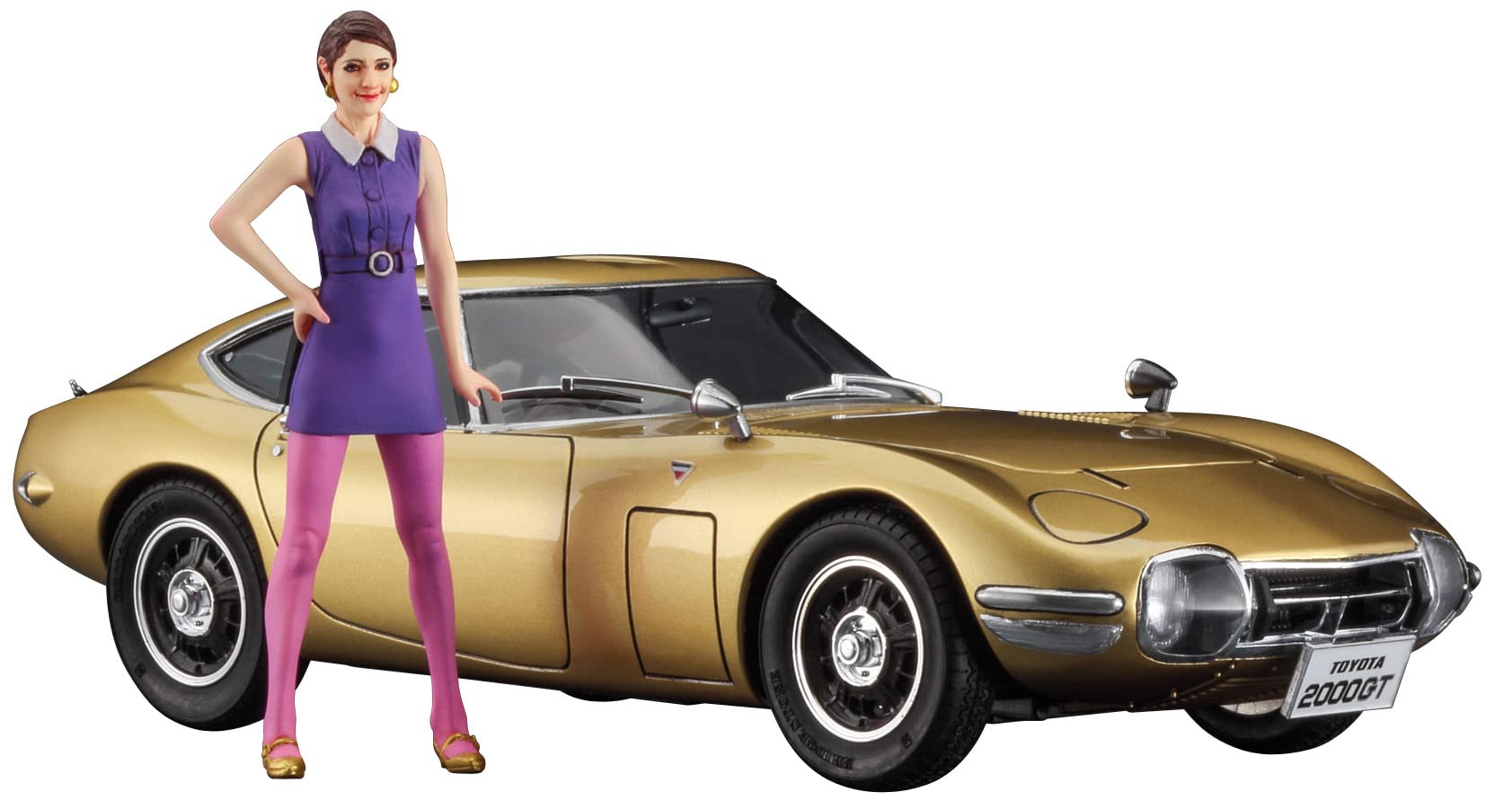 ハセガワ Hasegawa 1/24 Toyota 2000 GT Gold W/60's Figure Sp533 (9/22)*has652333