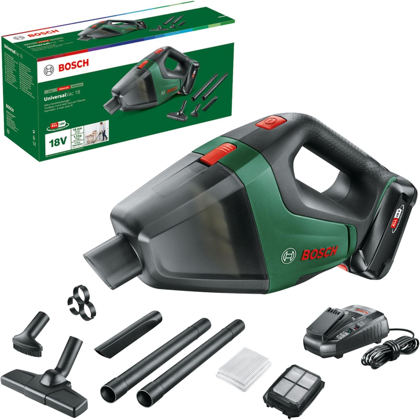 Bosch Universalvac 18 - Aspiratore a Batteria 18V
