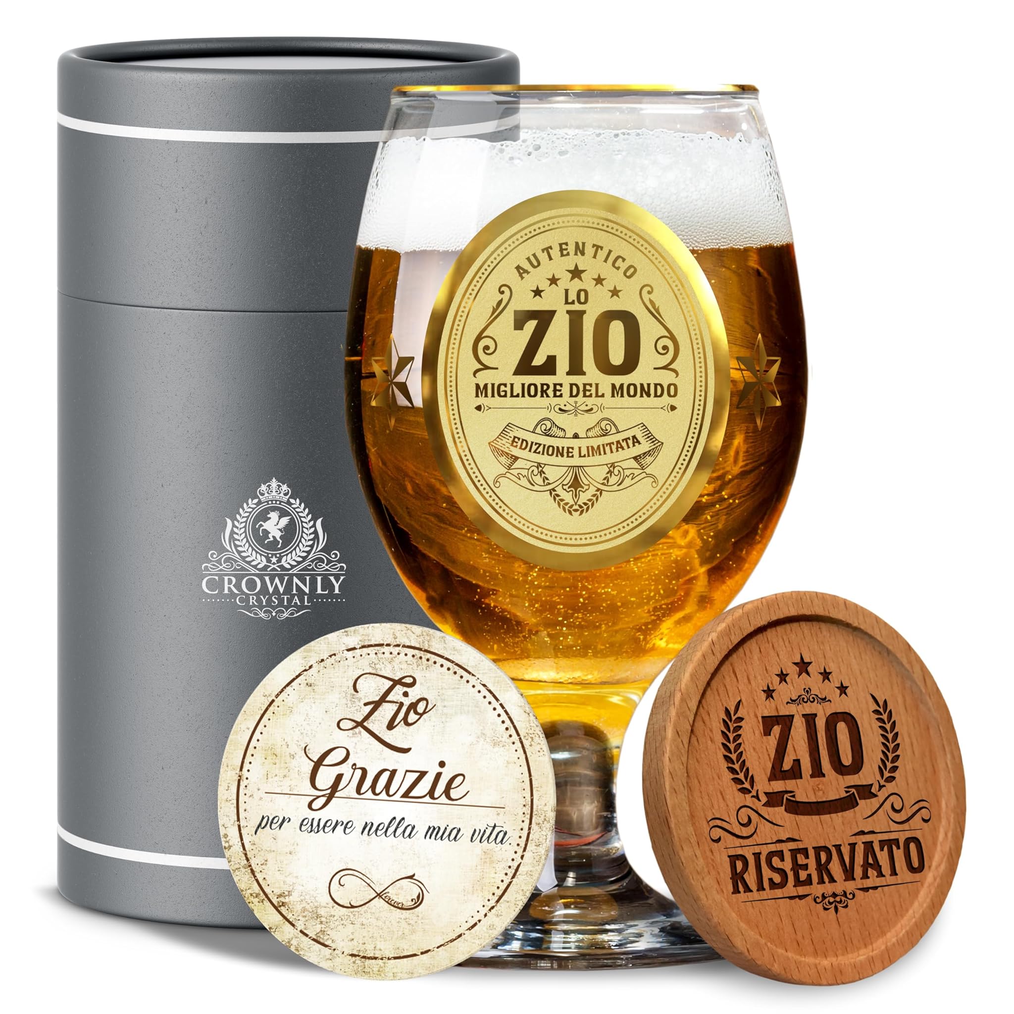 Bicchiere Birra Personalizzato - Regalo per Zio