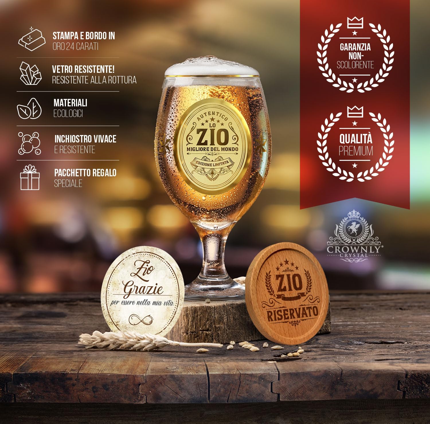 Bicchiere Birra Personalizzato - Regalo per Zio - immagine 4