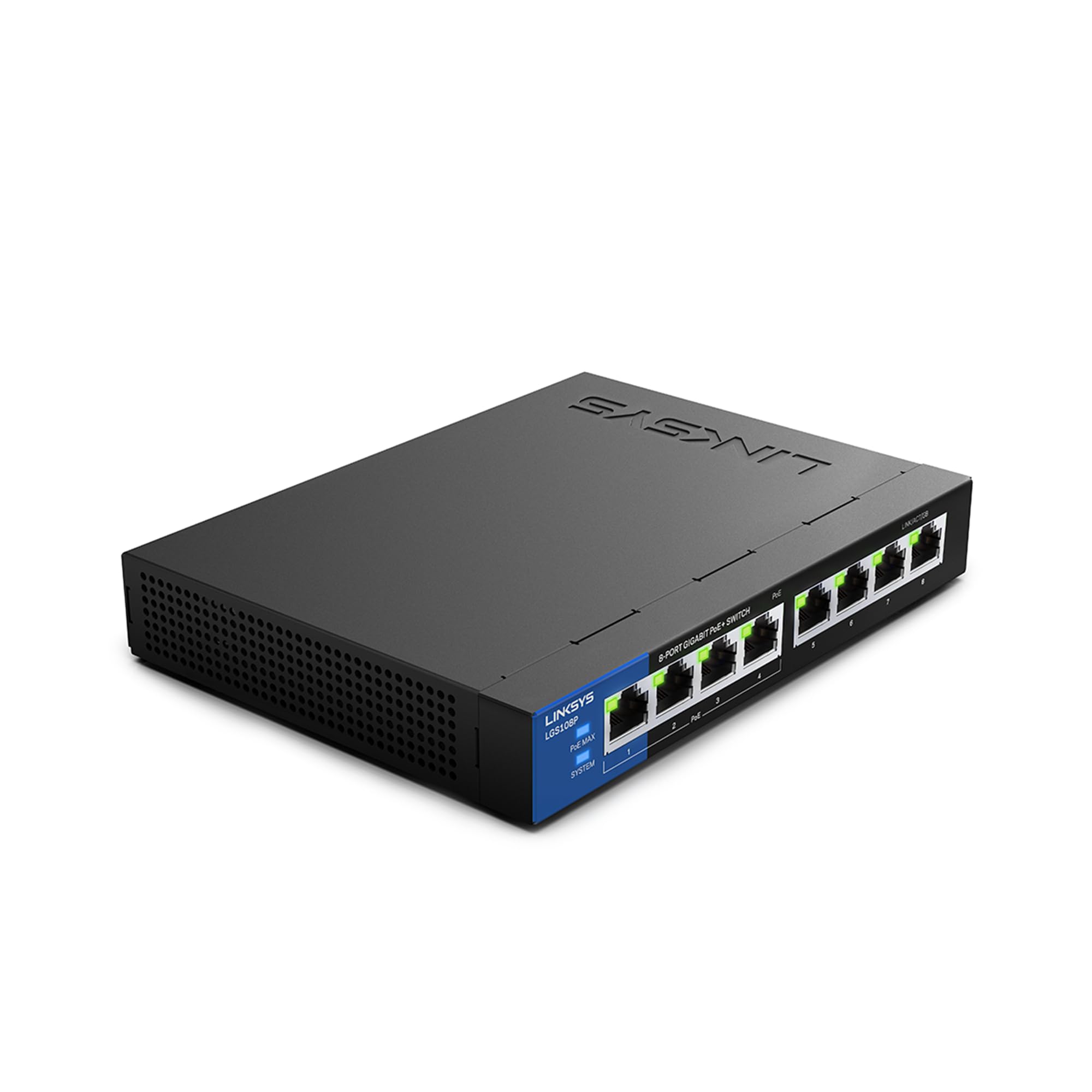 Linksys LGS108P-EU Switch Gigabit PoE non gestito a 8 porte