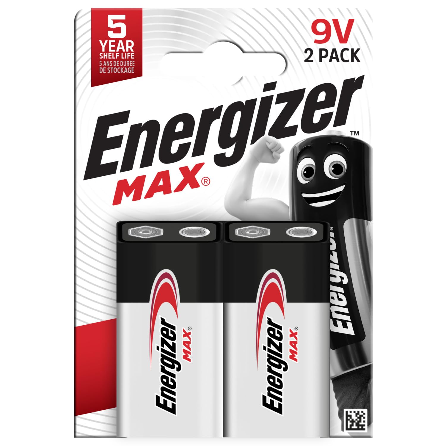Energizer Max Pila Alcalina 9V - Pacco da 2