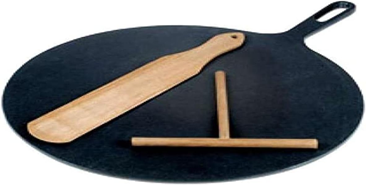 Ilsa Padella per Crepes, Acciaio Inossidabile, Nero, 32 cm