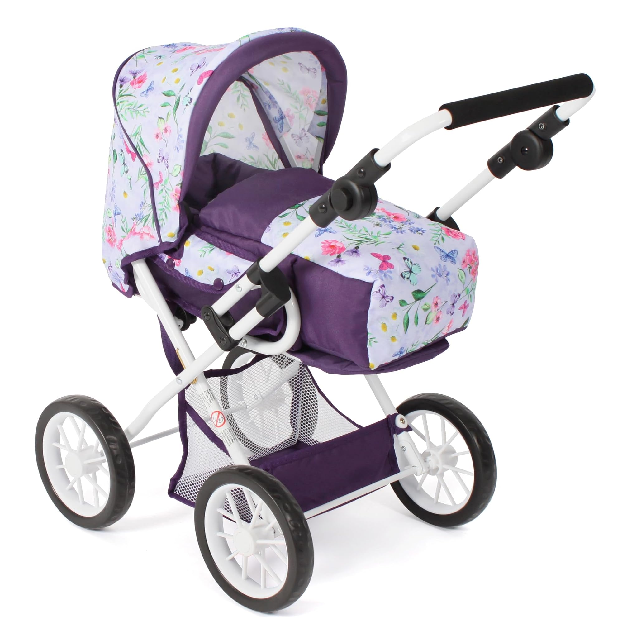 Bayer Chic 2000 - Passeggino Leni 2 in 1, Fiori Lilla