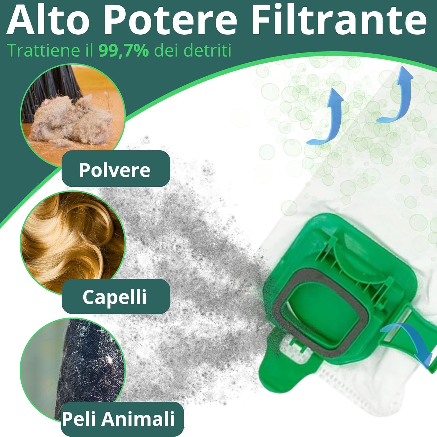 Namai Set 12 Sacchetti Folletto VK140 e VK150 Compatibili - immagine 4