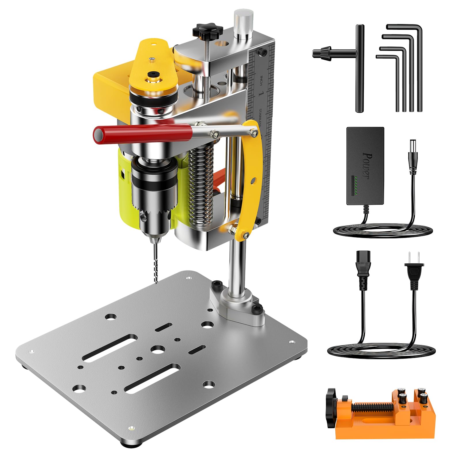 Yofuly Mini Trapano da Banco di Precisione 7 Velocità