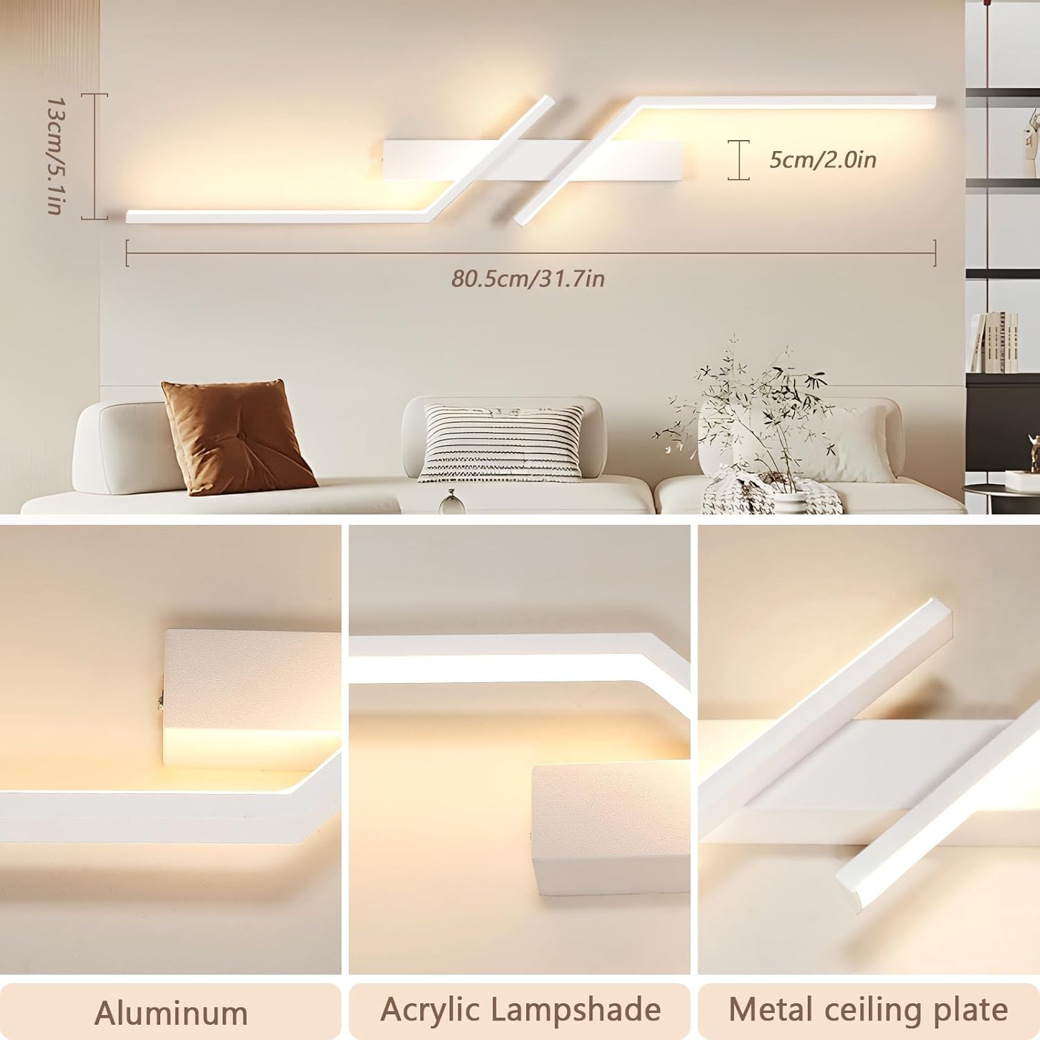 Delipop Applique da Parete Interno LED 24W, Bianco - immagine 4