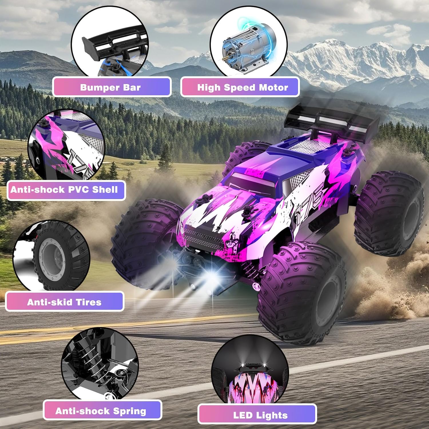 FEIMUOSI Macchina Telecomandata Offroad 1:18 20km/h - immagine 4