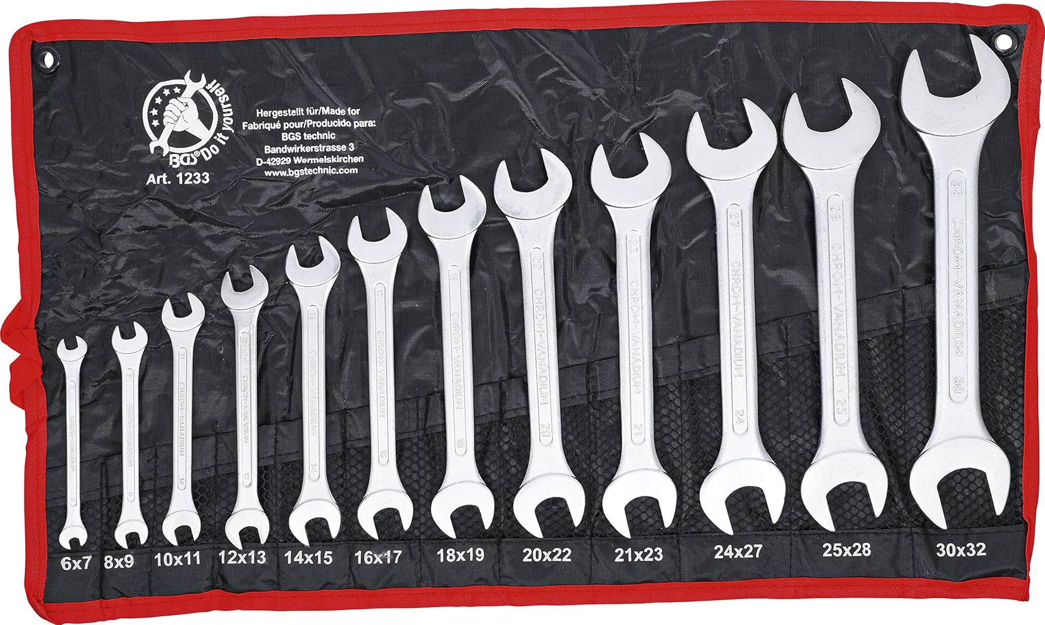 Bgs Do It Yourself Set Chiavi a Forchetta Doppia 12pz