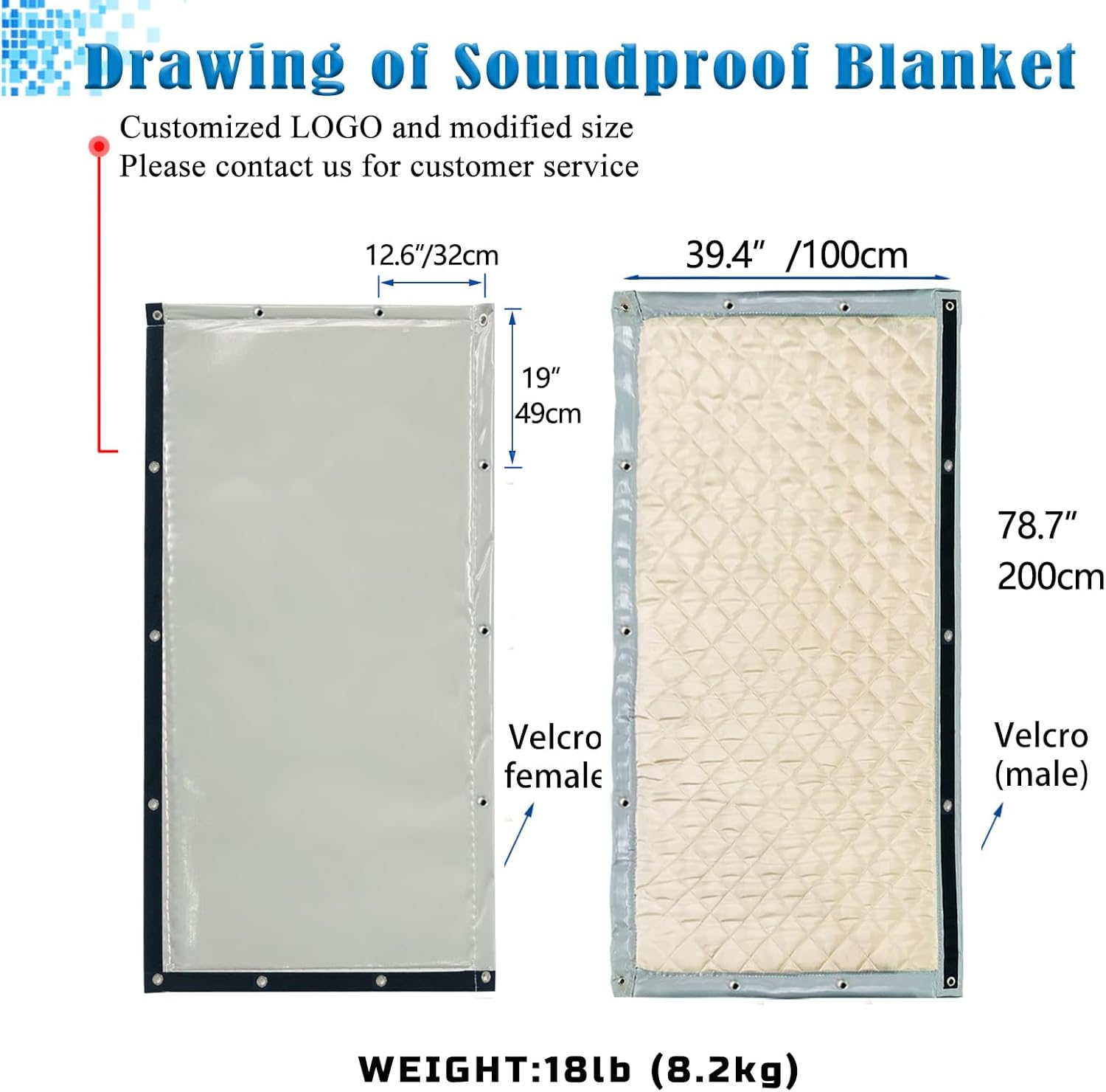 Ltcanopy - Schermo Insonorizzato 200x100cm, Grigio - immagine 3