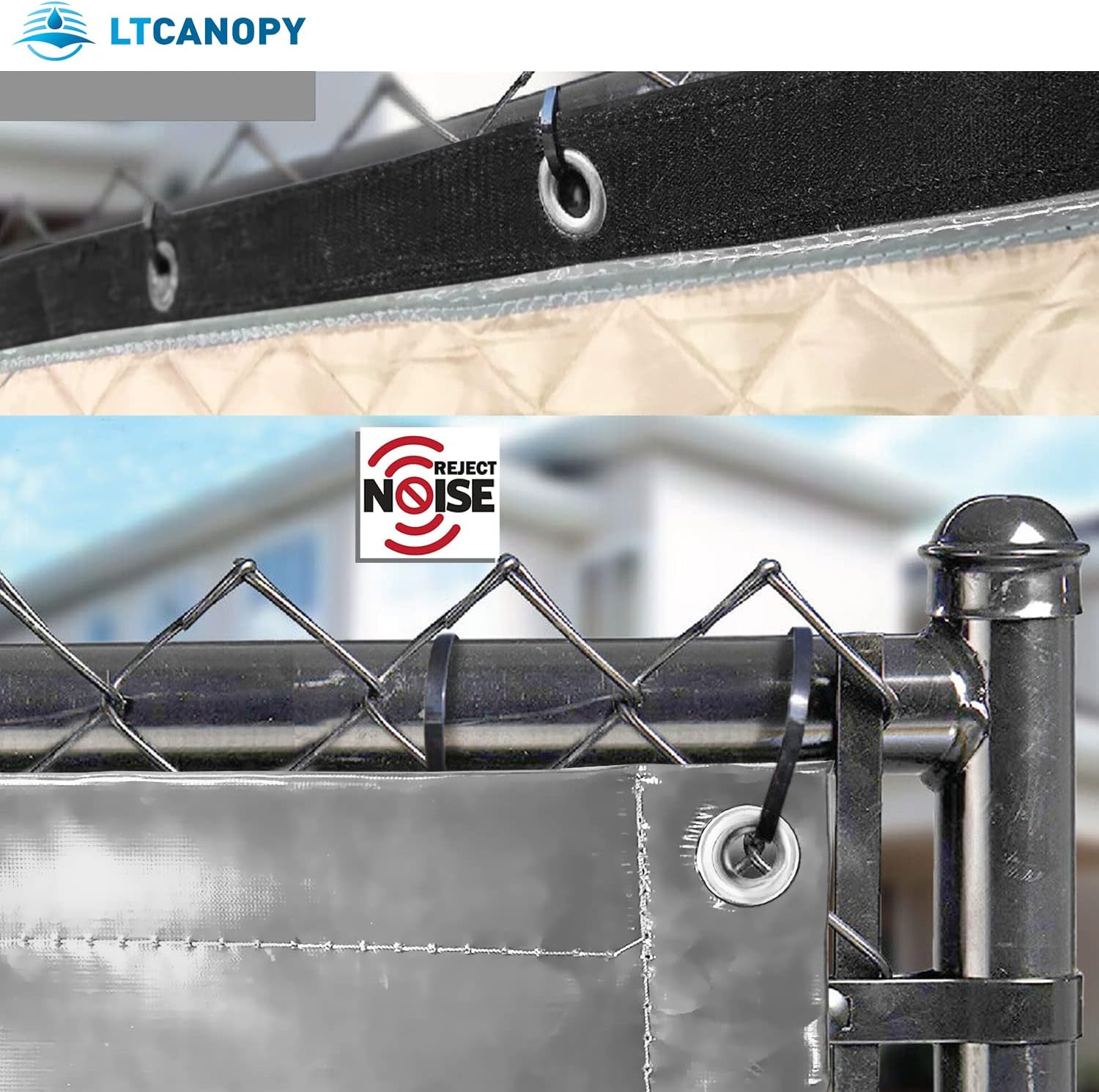 Ltcanopy - Schermo Insonorizzato 200x100cm, Grigio - immagine 6