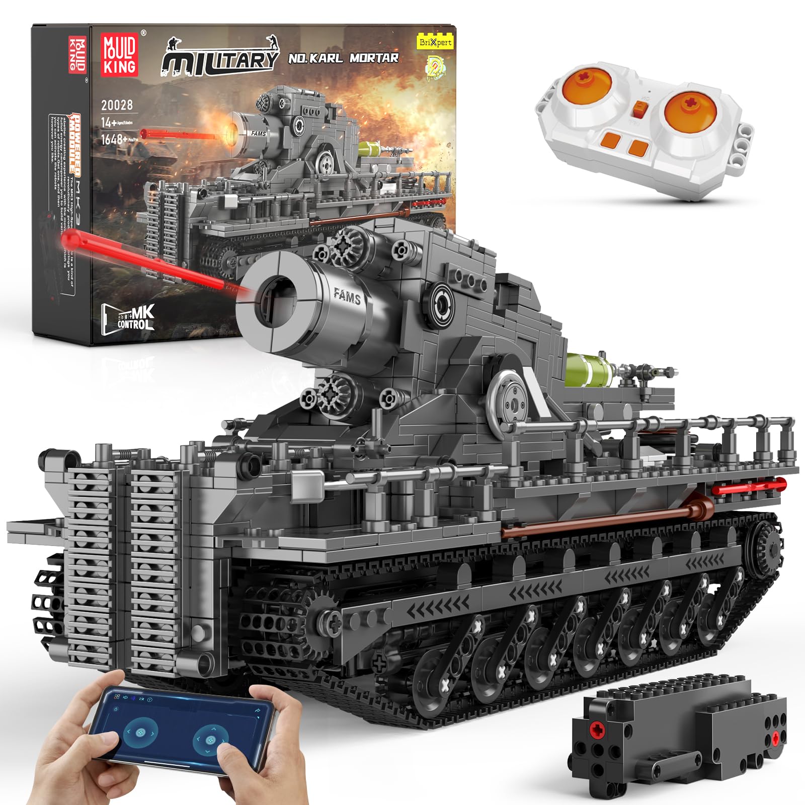 MOULD KING WW2 RC Tank - Set Costruzioni Militari