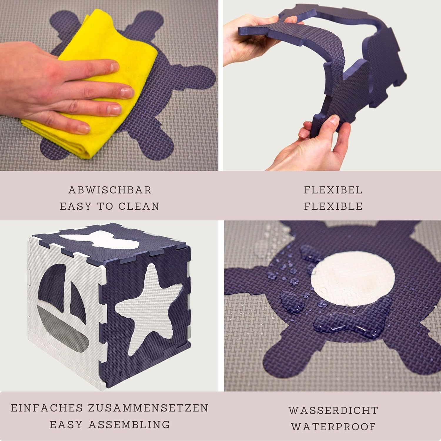 Hakuna Matte Tappeto Puzzle Bambini con Animali 12 Piastrelle - immagine 4