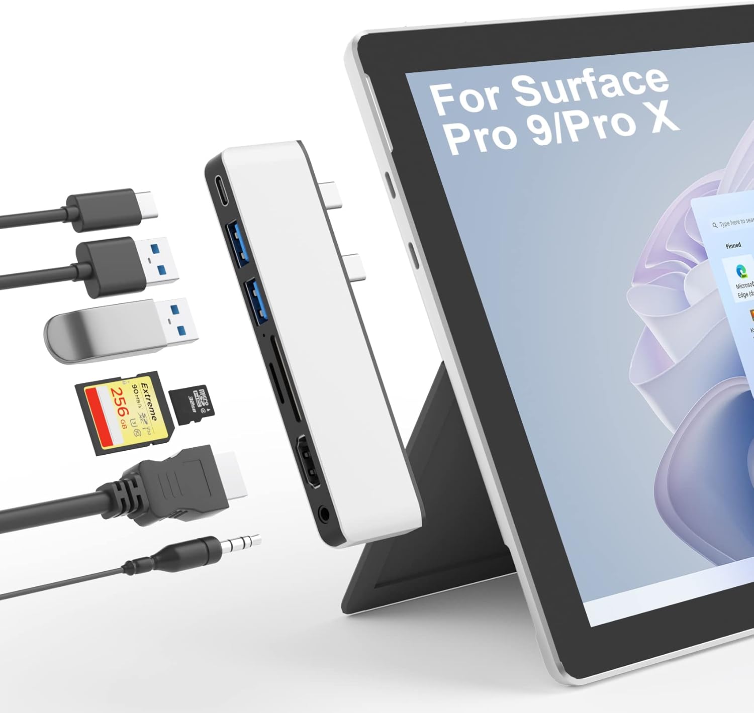 Hub Docking Station per Surface Pro 11 con HDMI 4K - immagine 1