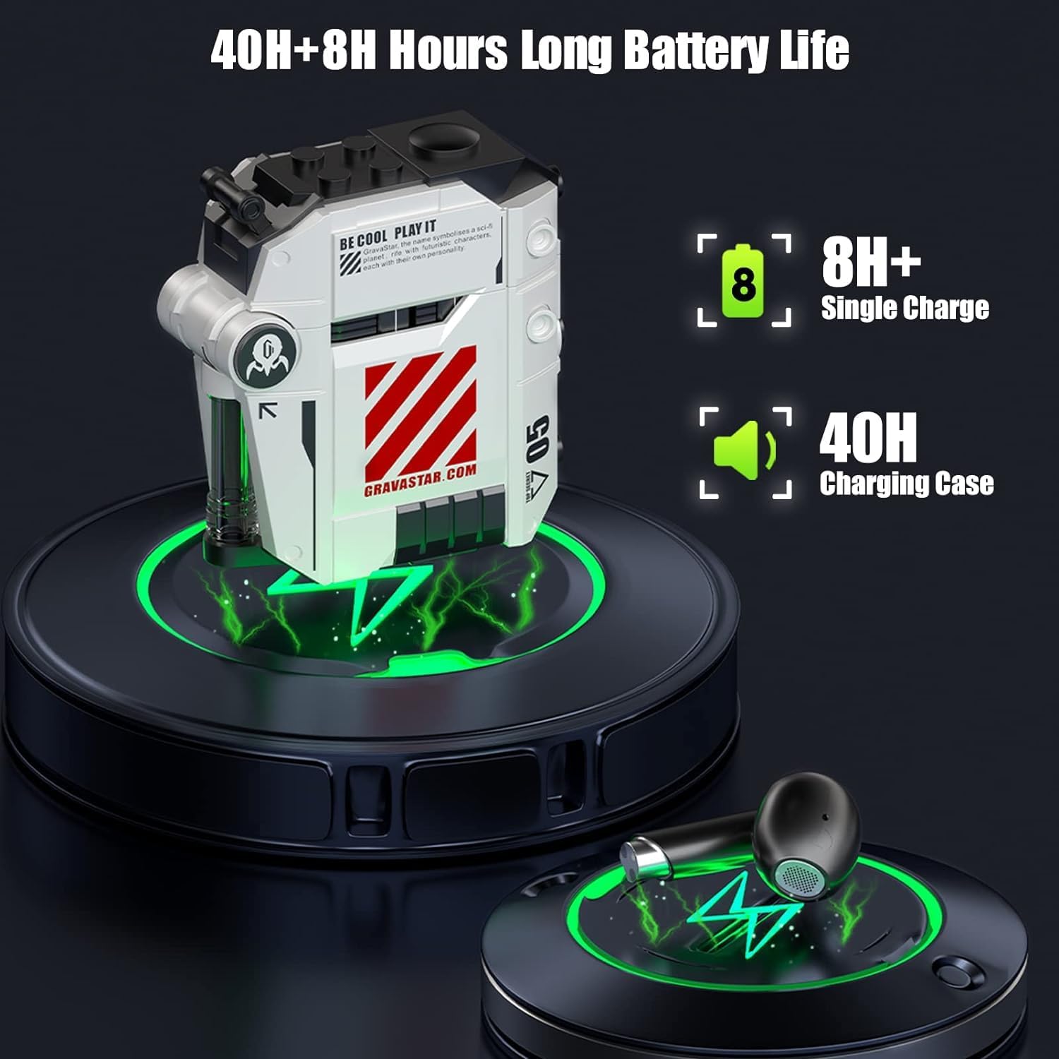 Gravastar Auricolari Bluetooth Wireless P5 - immagine 5