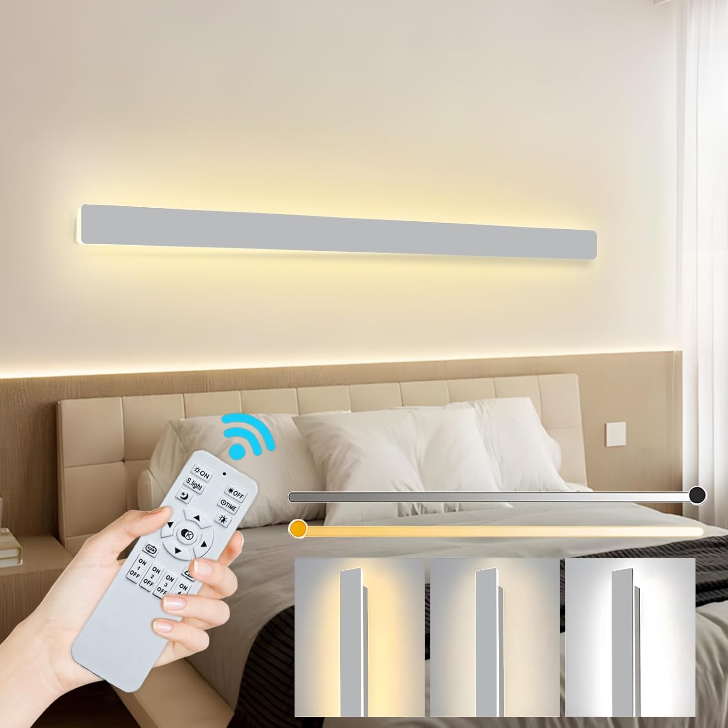 Ztwleed Applique da Parete Interno 38W 100cm - immagine 1