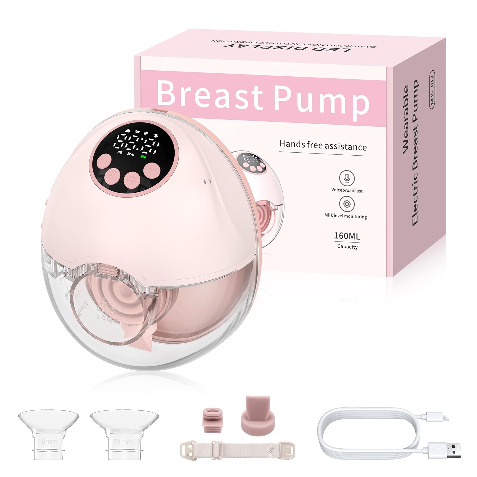 Homgen Tiralatte Elettrico Portatile Mani Libere