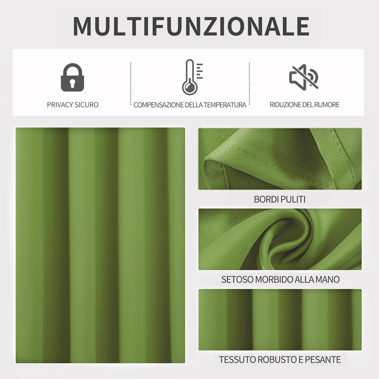 Joydeco Tende Oscuranti Termiche 140x175cm 2 Pezzi - immagine 3