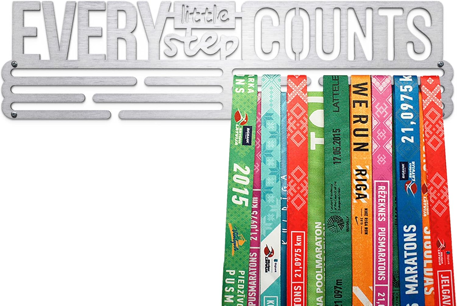 Every Little Step Counts Sport Porta Medaglie Acciaio - immagine 1